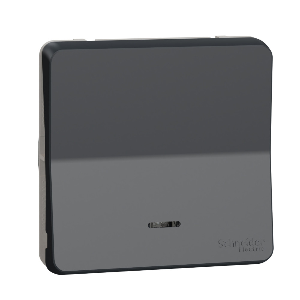 Механізм перемикача з підсвіткою IP55, чорний, Mureva Styl Schneider Electric MUR35025