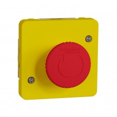 Механизм аварийного выключателя с поворотным регулятором IP55, желтый, Mureva Styl Schneider Electric MUR35053