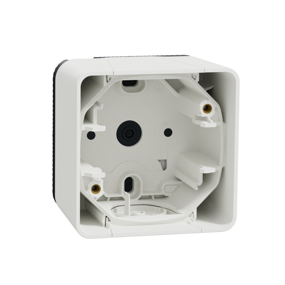 Одномісний бокс для поверхневого монтажу IP55, білий Mureva Styl Schneider Electric MUR39911