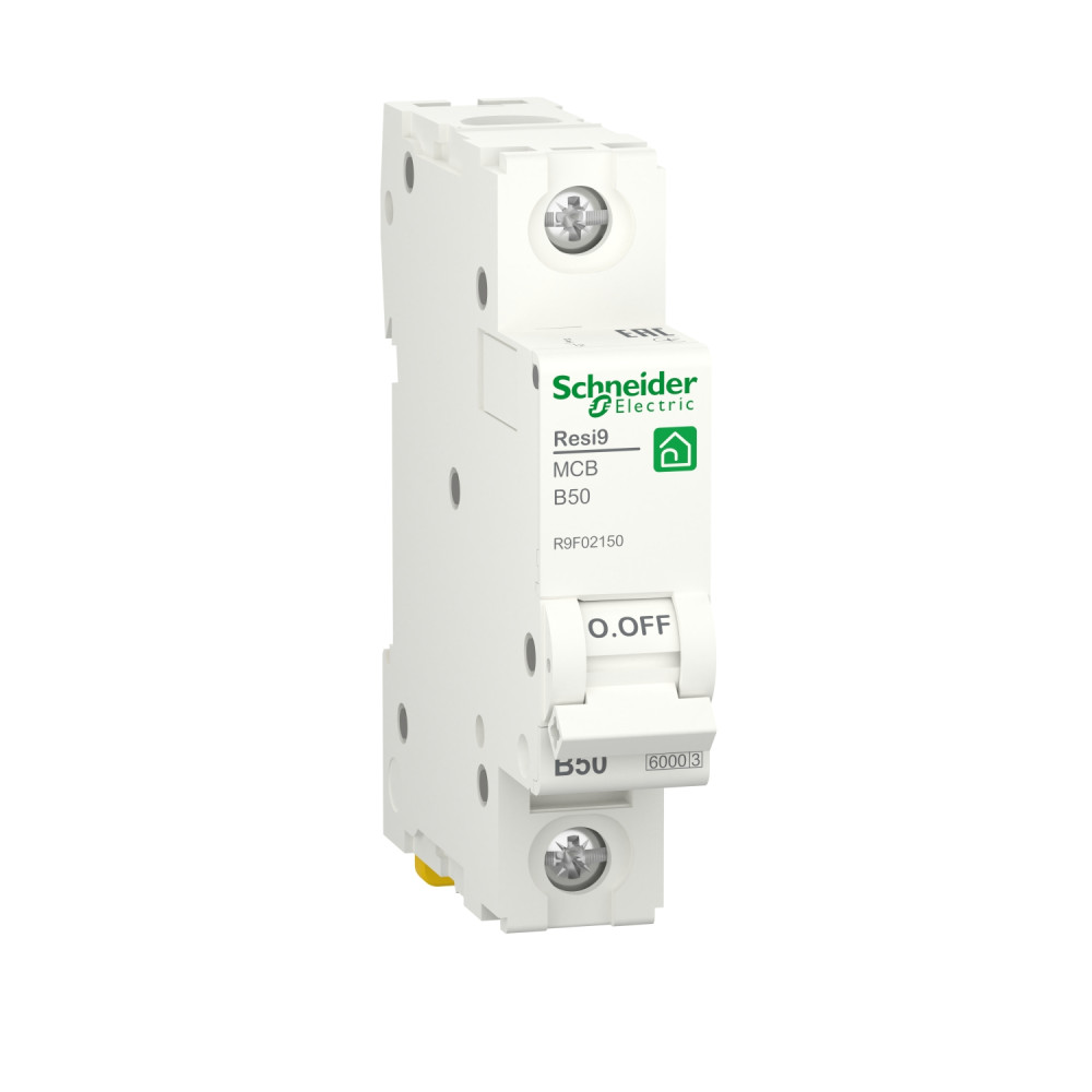 Автоматичний вимикач RESI9 Schneider Electric 50 A, 1P, крива В, 6кА