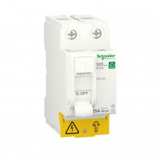 Диференційний вимикач навантаження RESI9 Schneider Electric 25 A, 30 мA, 2P, тип А