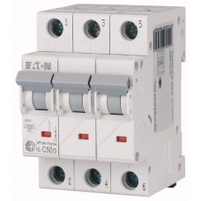 Модульний автоматичний вимикач 3-полюсний C-характеристика 50-A - HL-C50/3