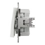 Вимикач одноклавішний Schneider Electric Asfora Білий EPH0170121 (без рамки)