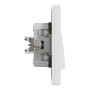 Вимикач двоклавішний Schneider Electric Asfora Білий EPH0300121
