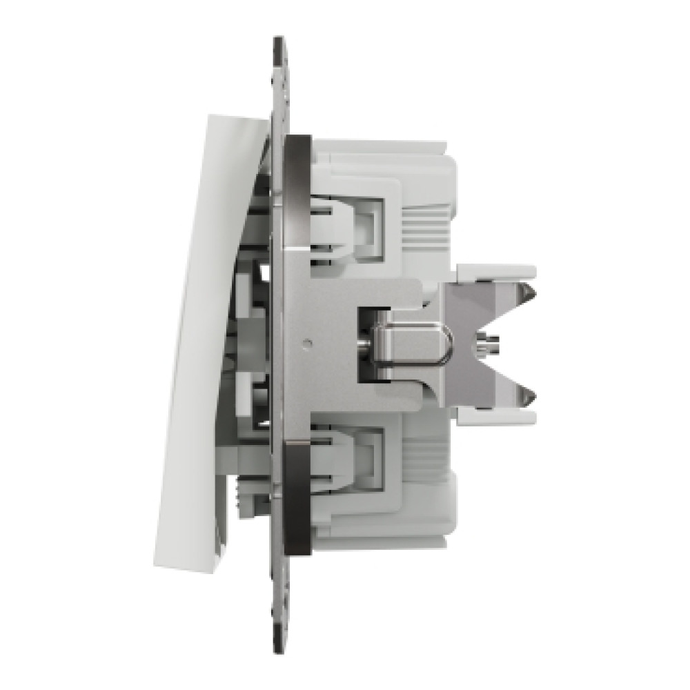 Вимикач двоклавішний Schneider Electric Asfora Білий EPH0370121 (без рамки)