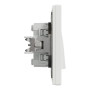 Вимикач двохклавішний прохідний Schneider Electric Asfora Білий EPH0600121