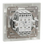 Вимикач двохклавішний прохідний Schneider Electric Asfora Білий EPH0600121