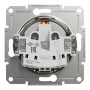Розетка с заземлением 16А Schneider Electric Asfora Алюминий EPH2900161