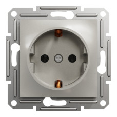 Розетка із заземленням 16А Schneider Electric Asfora Бронза EPH2900169