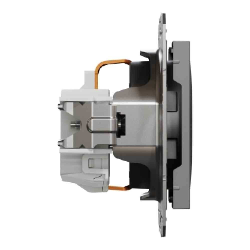 Розетка с заземлением 16А Schneider Electric Asfora Антрацит EPH2900171