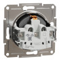 Розетка с заземлением 16А Schneider Electric Asfora Антрацит EPH2900171