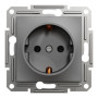 Розетка с заземлением 16А Schneider Electric Asfora Антрацит EPH2900171
