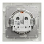 Розетка із заземленням і захисними шторками 16А Schneider Electric Asfora Білий EPH2900221