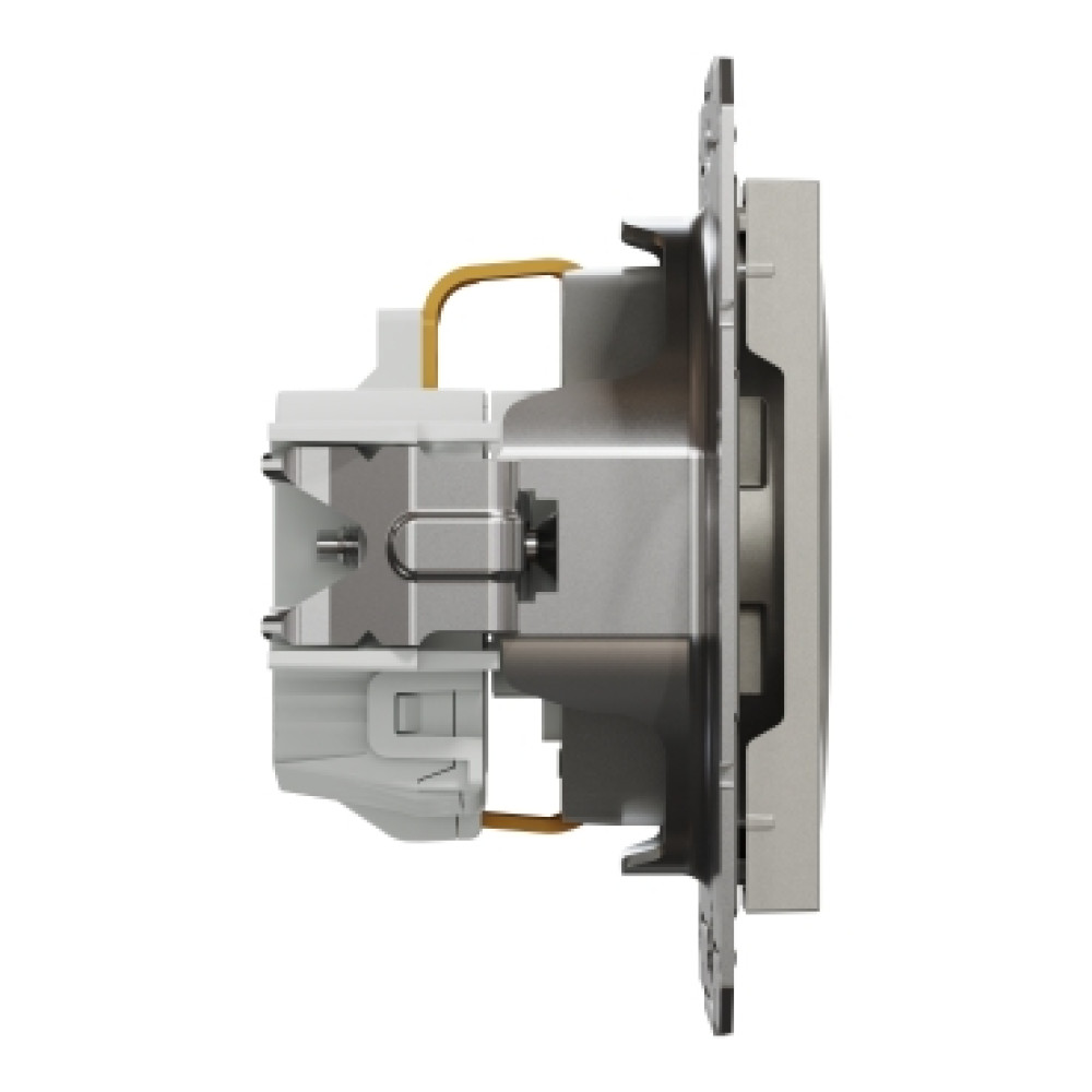 Розетка с заземлением и защитными шторками 16А Schneider Electric Asfora Бронза EPH2900269
