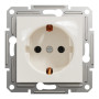Розетка с заземлением Schneider Electric Asfora Слоновая кость EPH2970123 (без рамки)