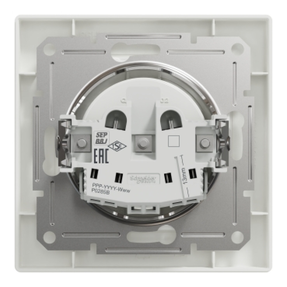 Розетка без заземления 16А Schneider Electric Asfora Белый EPH3000121