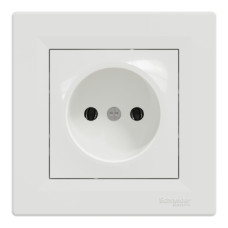 Розетка без заземлення 16А Schneider Electric Asfora Білий EPH3000121