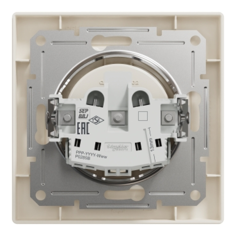 Розетка без заземления 16А Schneider Electric Asfora Слоновая кость EPH3000123