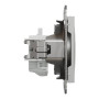 Розетка без заземления 16А Schneider Electric Asfora Алюминий EPH3000161