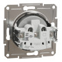 Розетка без заземления 16А Schneider Electric Asfora Алюминий EPH3000161