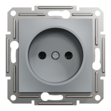Розетка без заземлення 16А Schneider Electric Asfora Сталь EPH3000162
