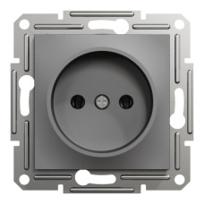 Розетка без заземлення 16А Schneider Electric Asfora Антрацит EPH3000171