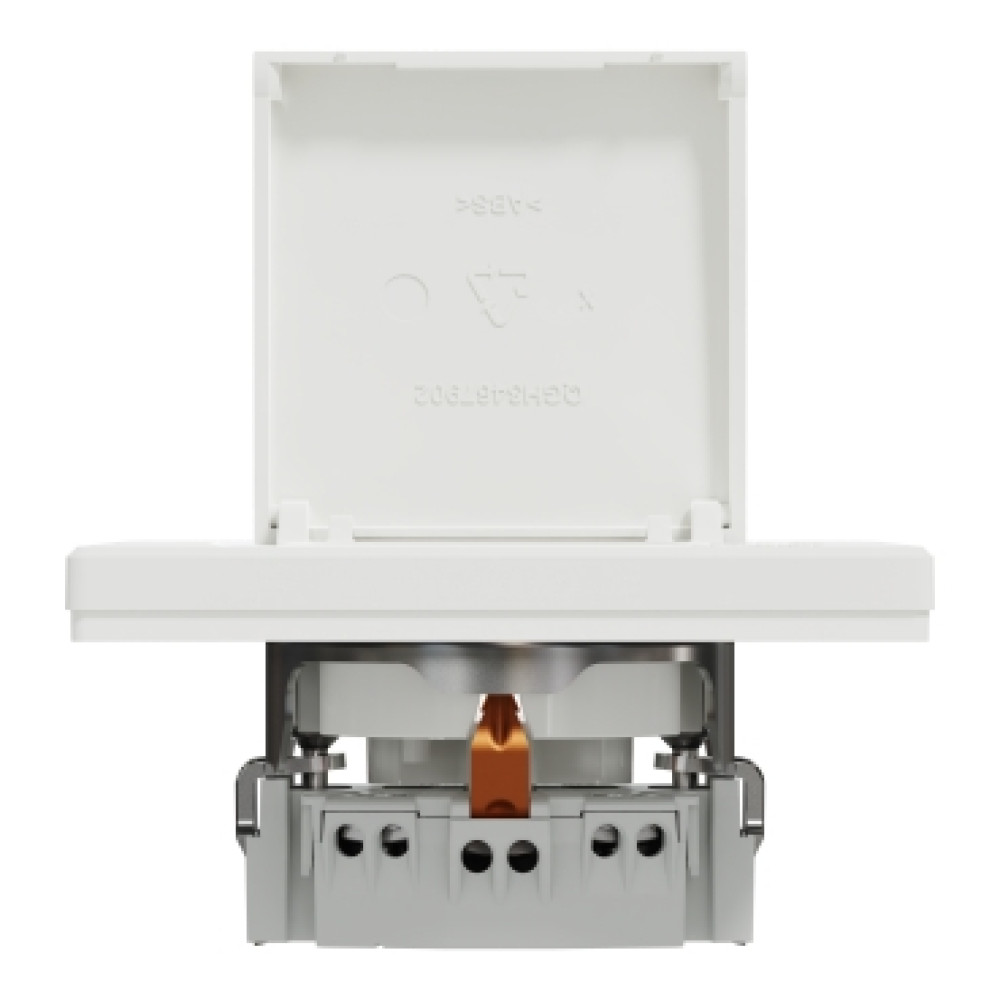 Розетка с крышкой и заземлением 16А Schneider Electric Asfora Белый EPH3100121