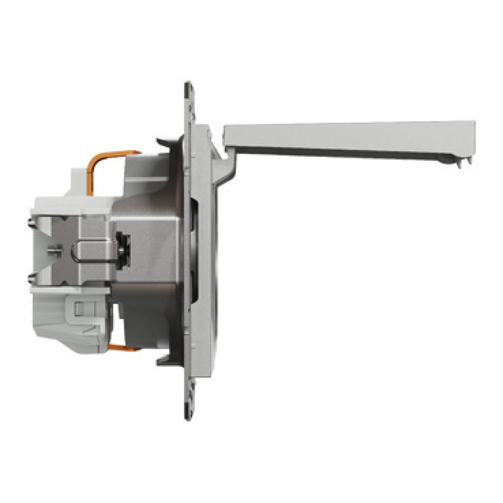 Розетка с крышкой и заземлением 16А Schneider Electric Asfora Алюминий EPH3100161
