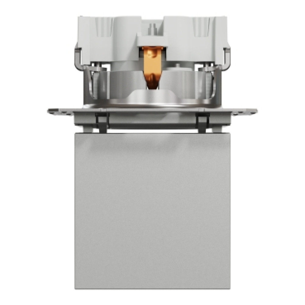 Розетка с крышкой и заземлением 16А Schneider Electric Asfora Алюминий EPH3100161