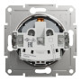 Розетка с заземлением и крышкой 16А Schneider Electric Asfora Сталь EPH3100162