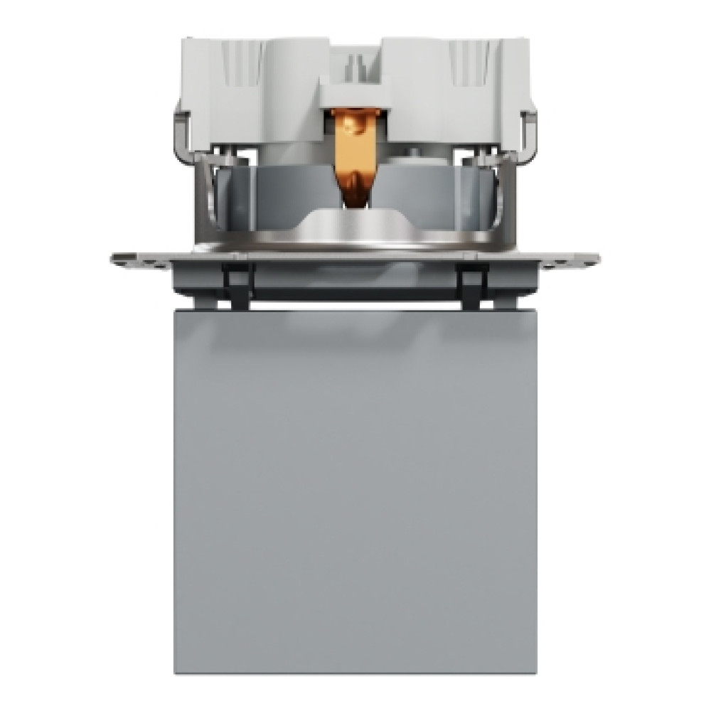 Розетка с заземлением и крышкой 16А Schneider Electric Asfora Сталь EPH3100162