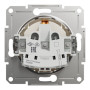 Розетка з заземленням та з кришкою Schneider Electric Asfora Слонова кістка EPH3170123 (без рамки)