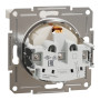 Розетка з заземленням та з кришкою Schneider Electric Asfora Слонова кістка EPH3170123 (без рамки)