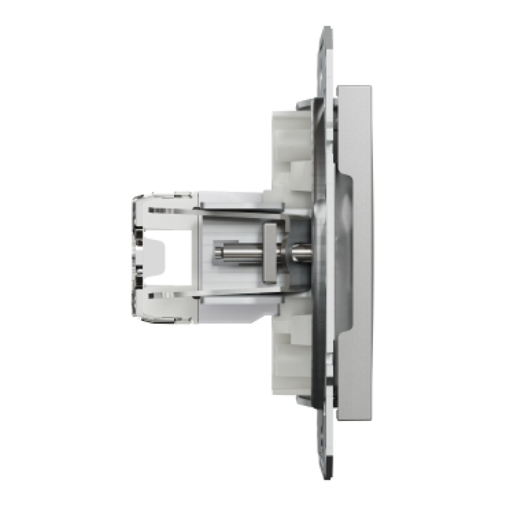 Розетка компьютерная RJ45 cat5e UTP Schneider Electric Asfora Алюминий EPH4300161