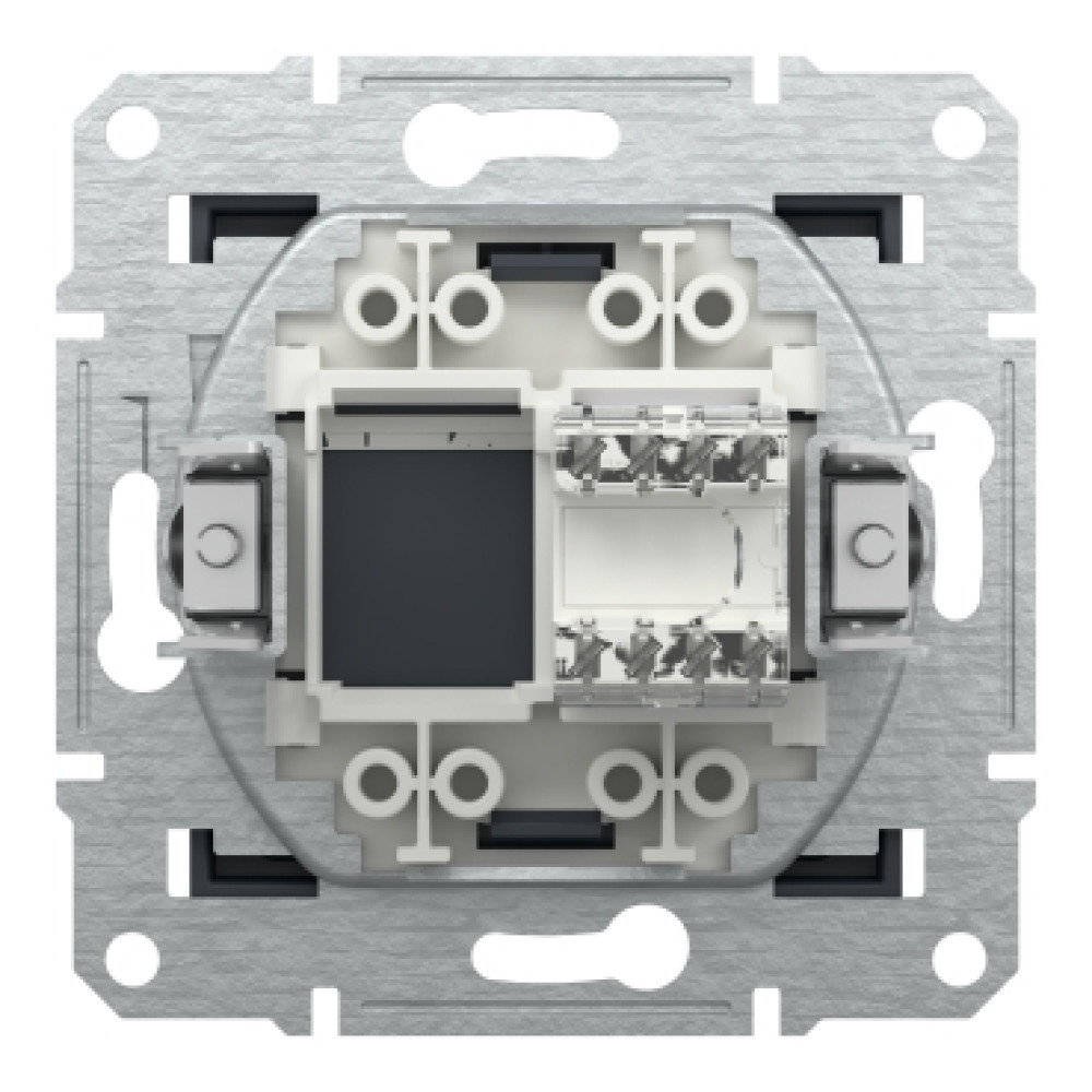 Розетка компьютерная RJ45 cat5e UTP Schneider Electric Asfora Антрацит EPH4300171