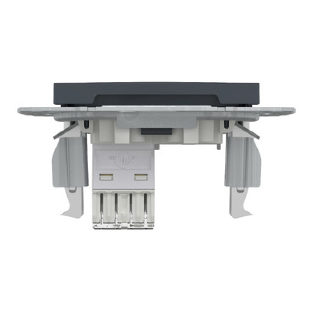 Розетка компьютерная RJ45 cat5e UTP Schneider Electric Asfora Антрацит EPH4300171