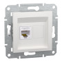 Розетка компьютерная RJ45 cat5e UTP Schneider Electric Asfora Белый EPH4370121 (без рамки)