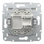 Розетка компьютерная RJ45 cat5e UTP Schneider Electric Asfora Белый EPH4370121 (без рамки)
