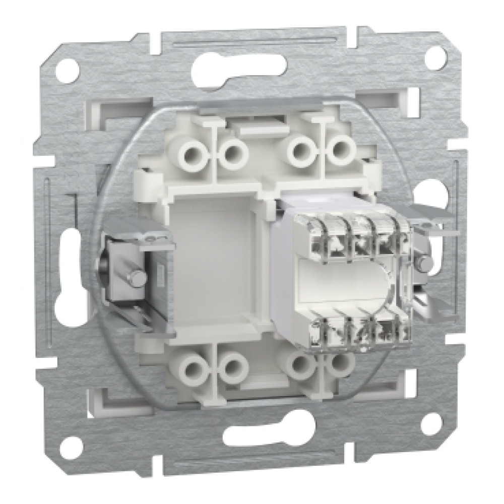 Розетка компьютерная RJ45 cat5e UTP Schneider Electric Asfora Белый EPH4370121 (без рамки)