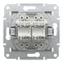 Розетка компьютерная RJ45 cat5 UTP двойная Schneider Electric Asfora Алюминий EPH4400161 Розетка компьютерная RJ45 cat5 UTP двойная Schneider Electric Asfora Алюминий EPH4400161