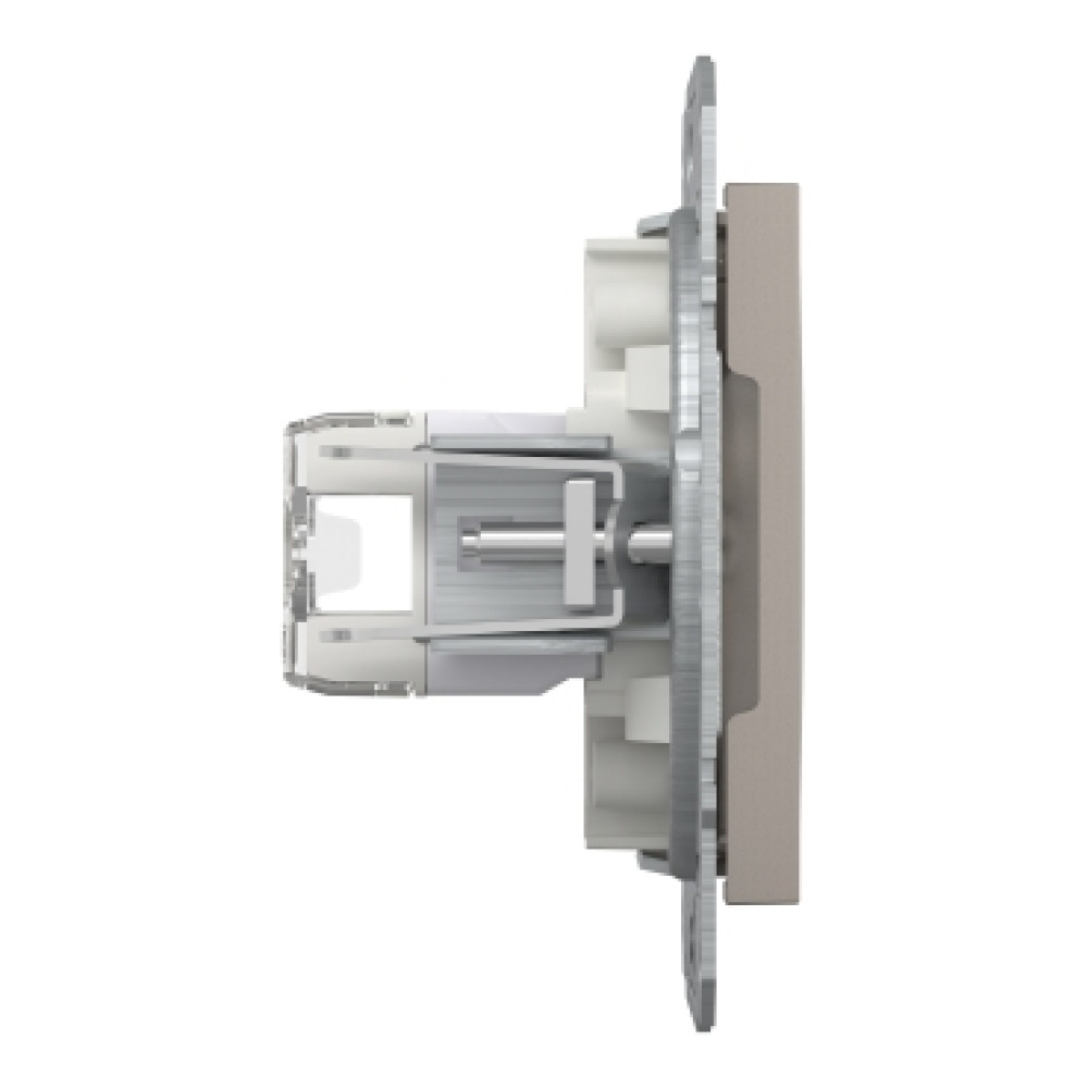Розетка компьютерная RJ45 cat5e UTP двойная Schneider Electric Asfora Бронза EPH4400169