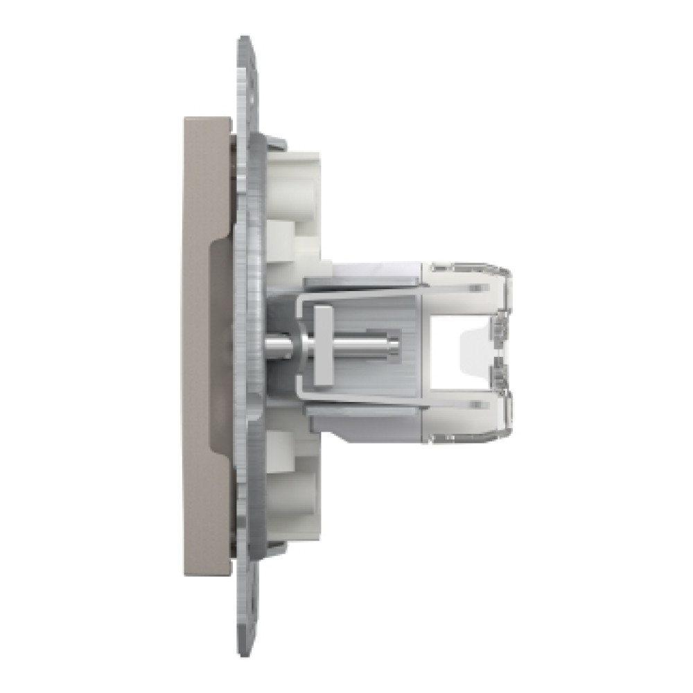 Розетка компьютерная RJ45 cat5e UTP двойная Schneider Electric Asfora Бронза EPH4400169