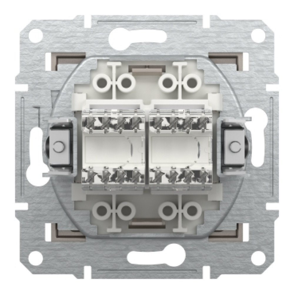 Розетка компьютерная RJ45 cat5e UTP двойная Schneider Electric Asfora Бронза EPH4400169