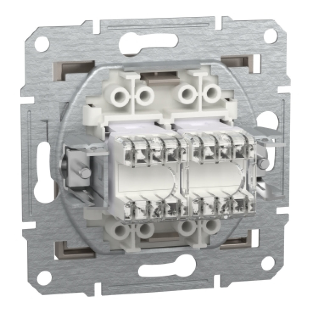 Розетка компьютерная RJ45 cat5e UTP двойная Schneider Electric Asfora Бронза EPH4400169