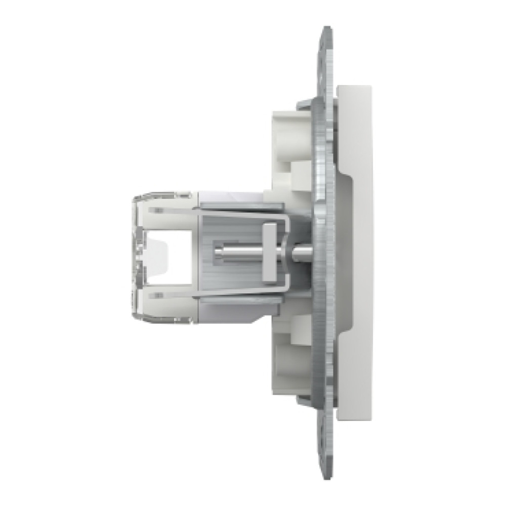 Розетка компьютерная RJ45 cat5e UTP двойная Schneider Electric Asfora Белый EPH4470121 (без рамки)