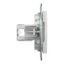 Розетка компьютерная RJ45 cat5e UTP двойная Schneider Electric Asfora Белый EPH4470121 (без рамки) Розетка компьютерная RJ45 cat5e UTP двойная Schneider Electric Asfora Белый EPH4470121 (без рамки)