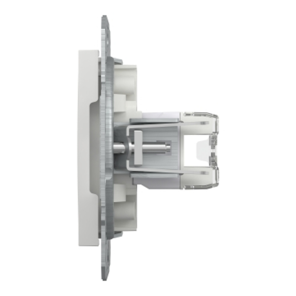 Розетка компьютерная RJ45 cat5e UTP двойная Schneider Electric Asfora Белый EPH4470121 (без рамки)