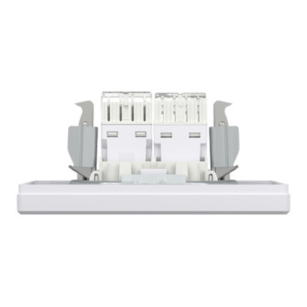 Розетка компьютерная RJ45 cat5e UTP + телефонная RJ11 Schneider Electric Asfora Белый EPH4900121