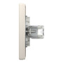Розетка компьютерная RJ45 cat5e UTP + телефонная RJ11 Schneider Electric Asfora Слоновая кость EPH4900123