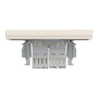 Розетка компьютерная RJ45 cat5e UTP + телефонная RJ11 Schneider Electric Asfora Слоновая кость EPH4900123